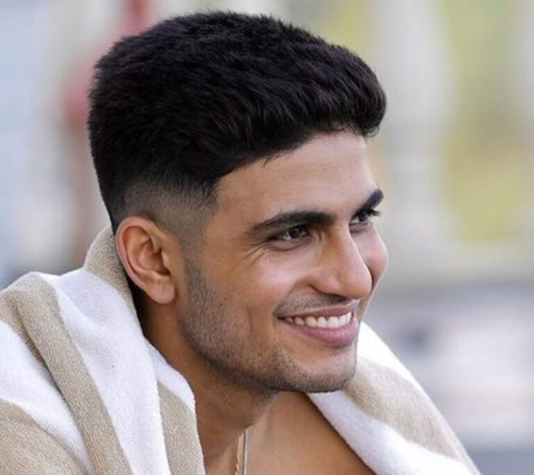 shubhaman gill hairstyle