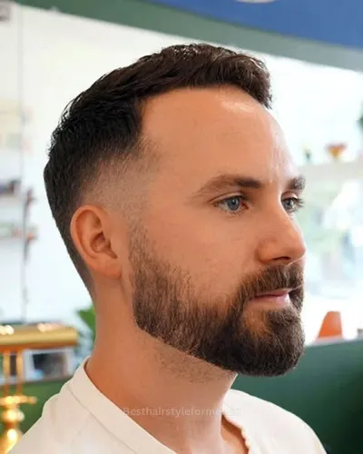 Best haircut for men with big forehead