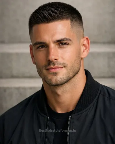Classic short taper haircut