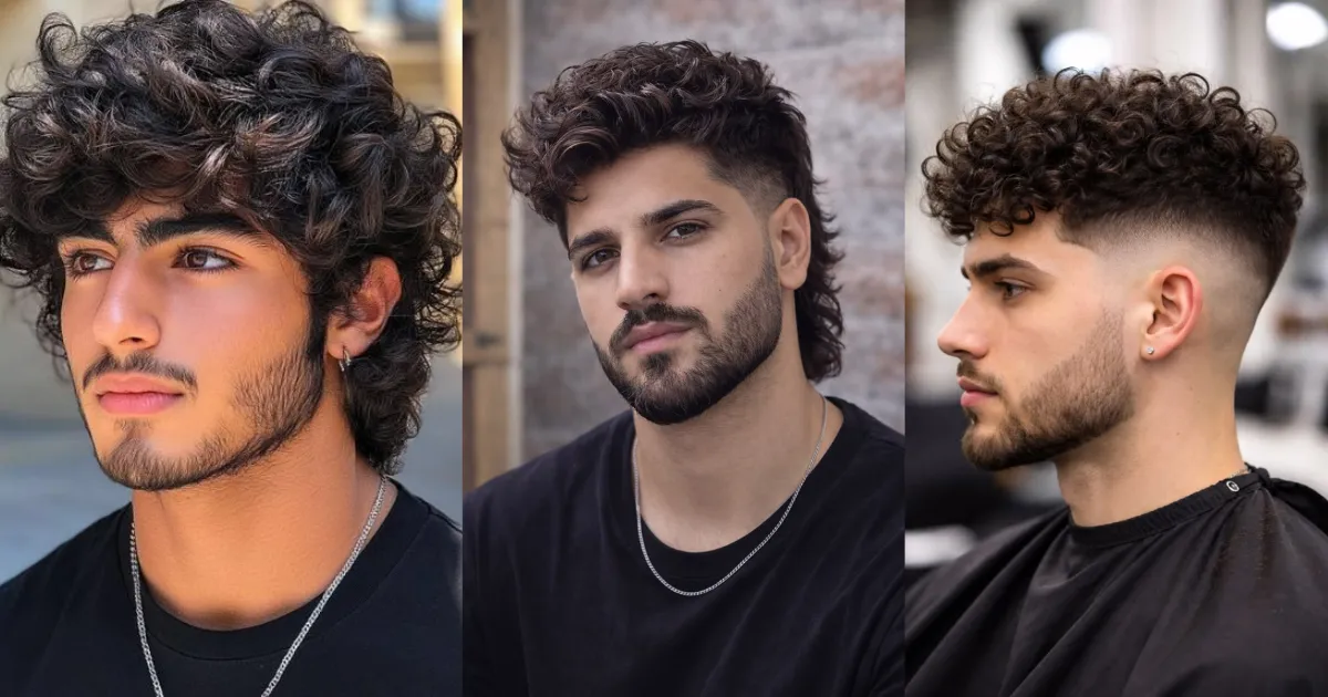 curly hairstyle for men