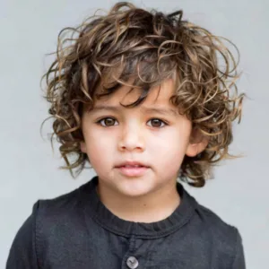 Curly Shagbaby boy hairstyle