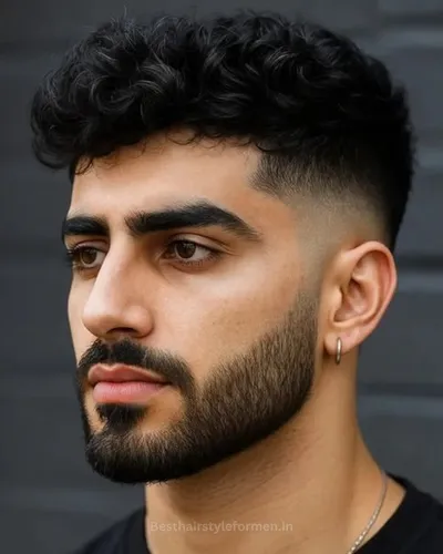 Drop fade haircut for Indian men
