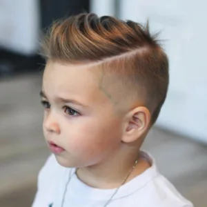 Edgy Undercut baby boy hairstyle