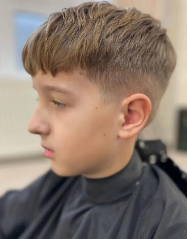 Fade with Cropped Bangs