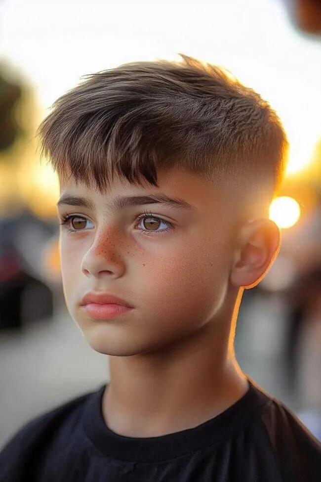 Fringe Layer Crown Fade