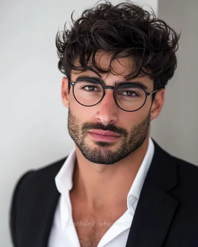 Hairstyles for men with glasses