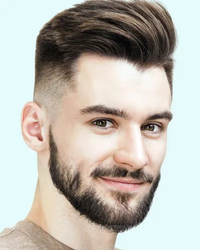 Hairstyles for men with widows peak