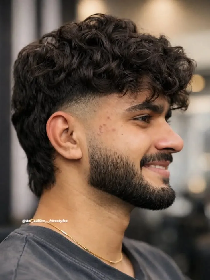 layered medium length hairstyle for men 2026