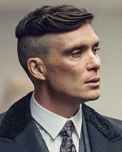 Peaky blinders undercut for straight hair