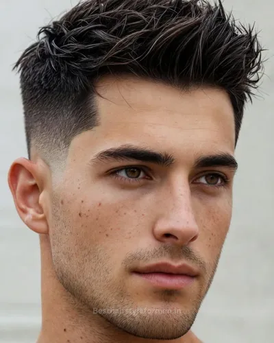 Short fringe haircut for square face