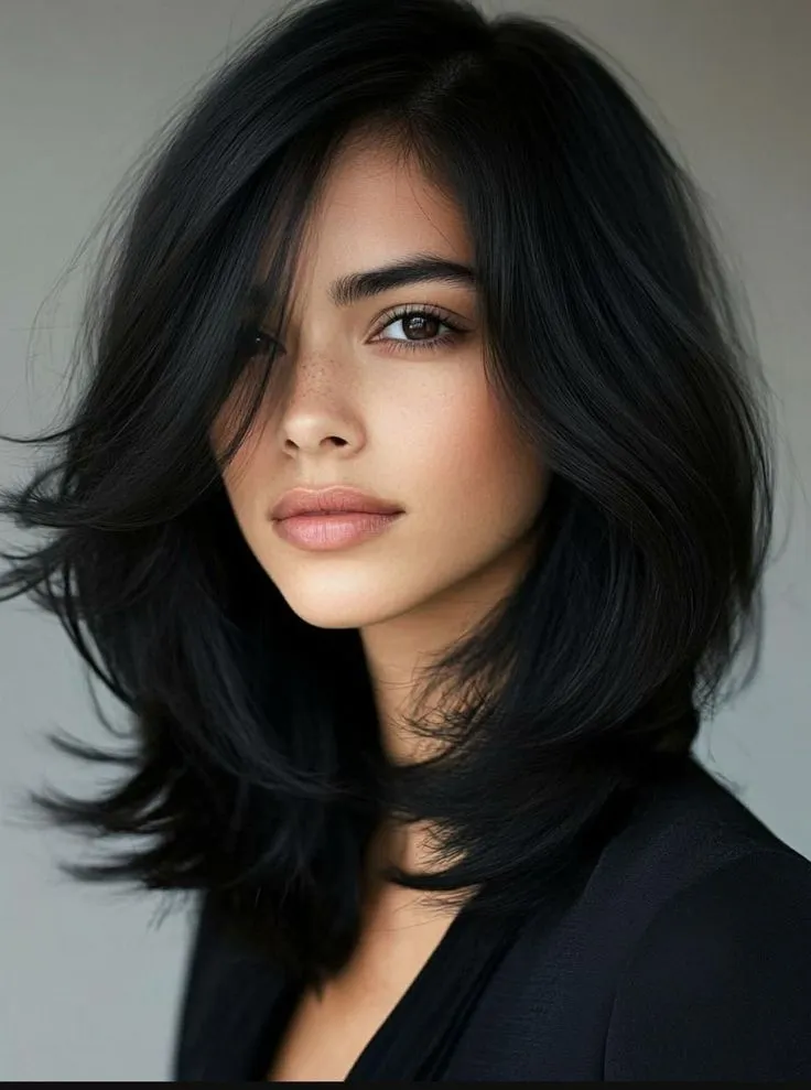 Shoulder Length Layered Cut