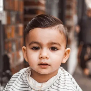 SlickedBack Look baby boy haircut