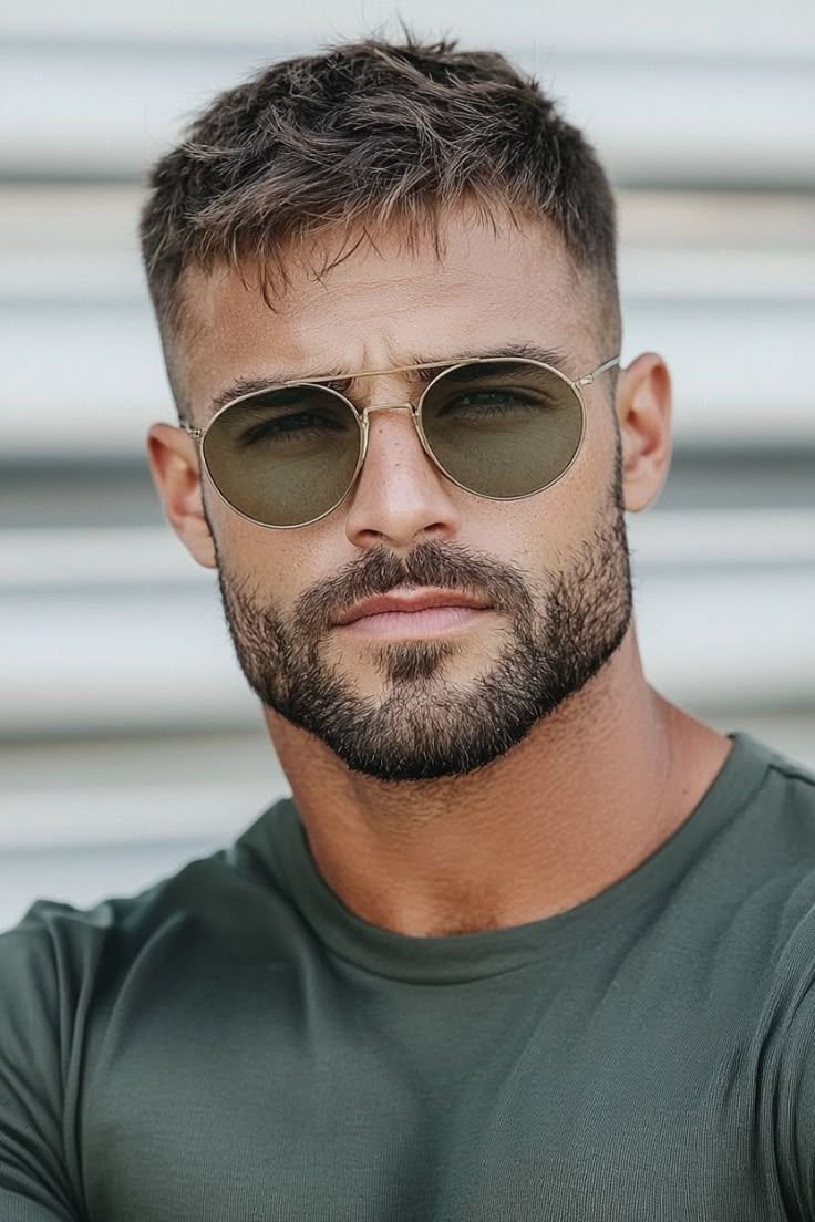 brushed up fade best haircut for flat hair men