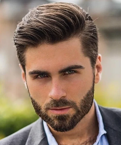 50 Best Thick Hair Hairstyles for Men 2026 (Trending Now) 27 comb over for men with thick hair