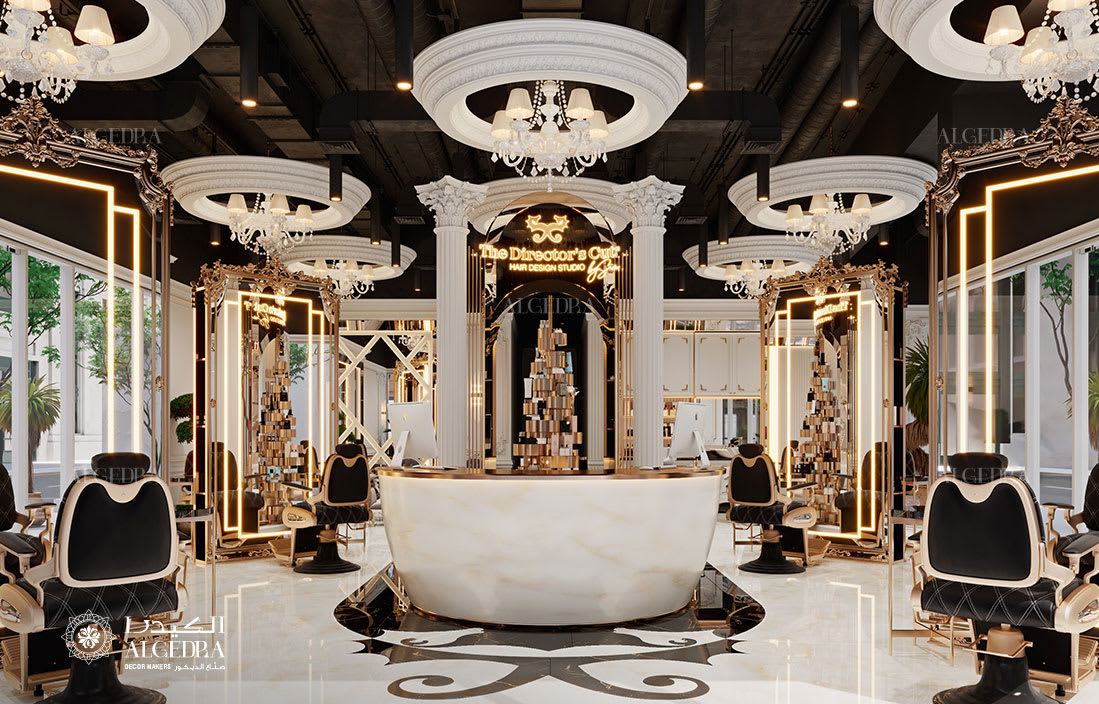 Gent's Salon Interior Design in Dubai - A Sophisticated Retreat