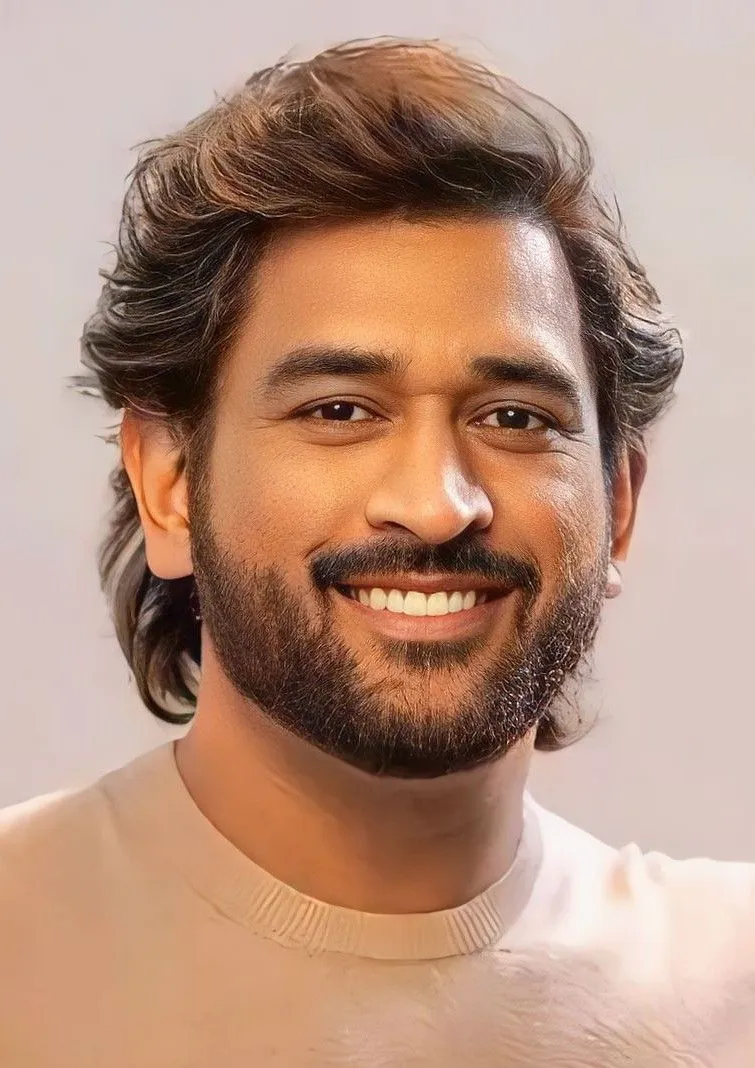 MS Dhoni hairstyle back side long hair