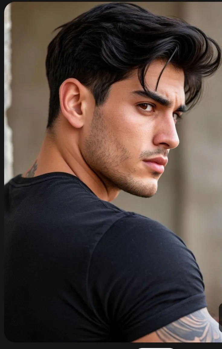 low maintenance medium length hairstyle for men