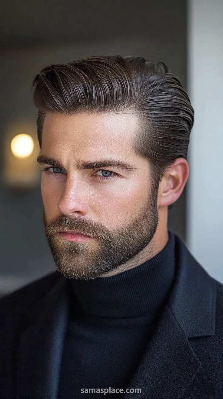 medium length thick hair hairstyle for men