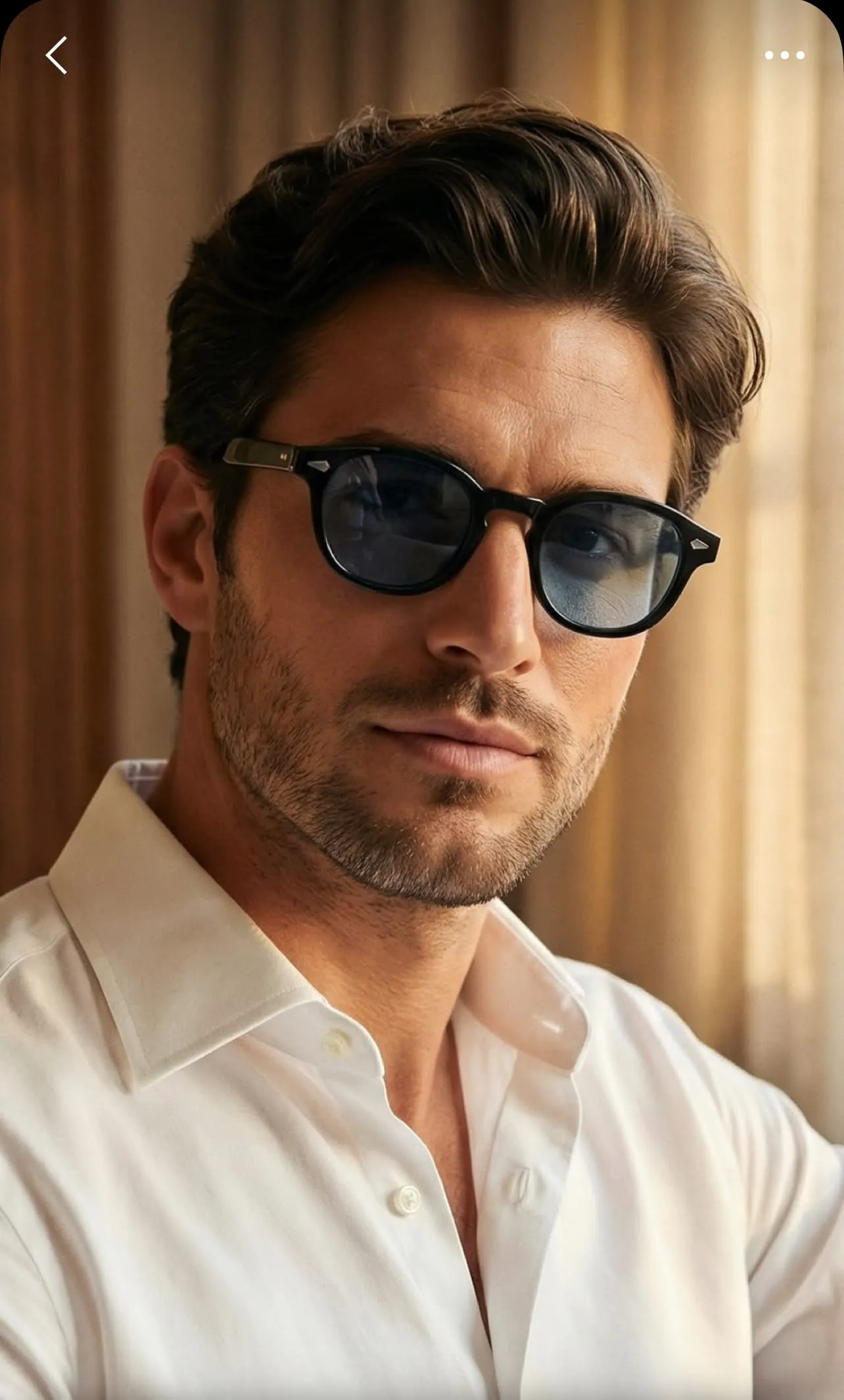 medium curly hairstyle for men