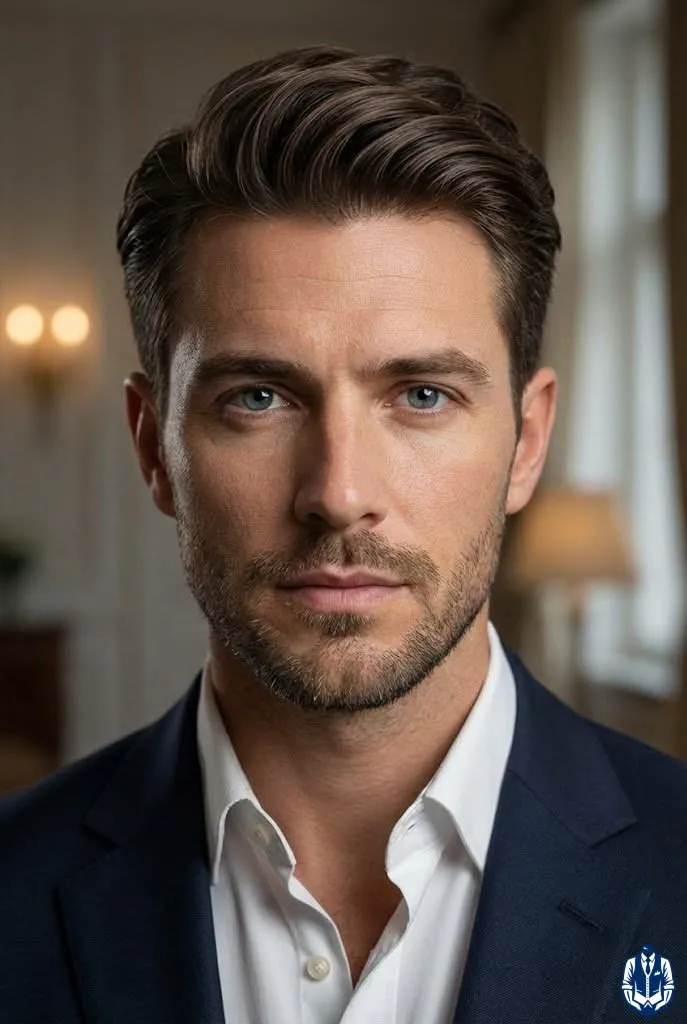 medium wavy hairstyle for men