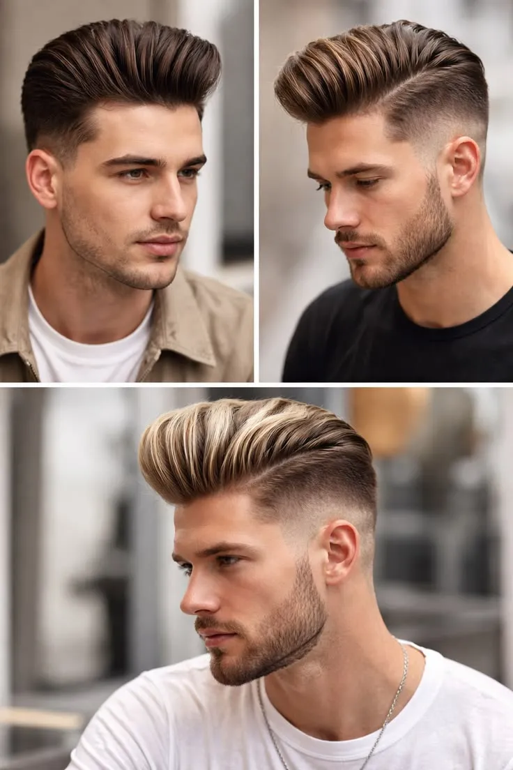 The Classic Taper Fade Pompadour best hairstyle for men