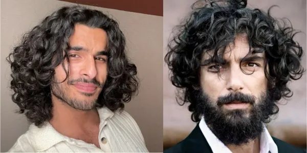 long hairstyles heart shaped face men curly natural hair india