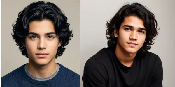 heart face hairstyles men medium shaggy layered india casual