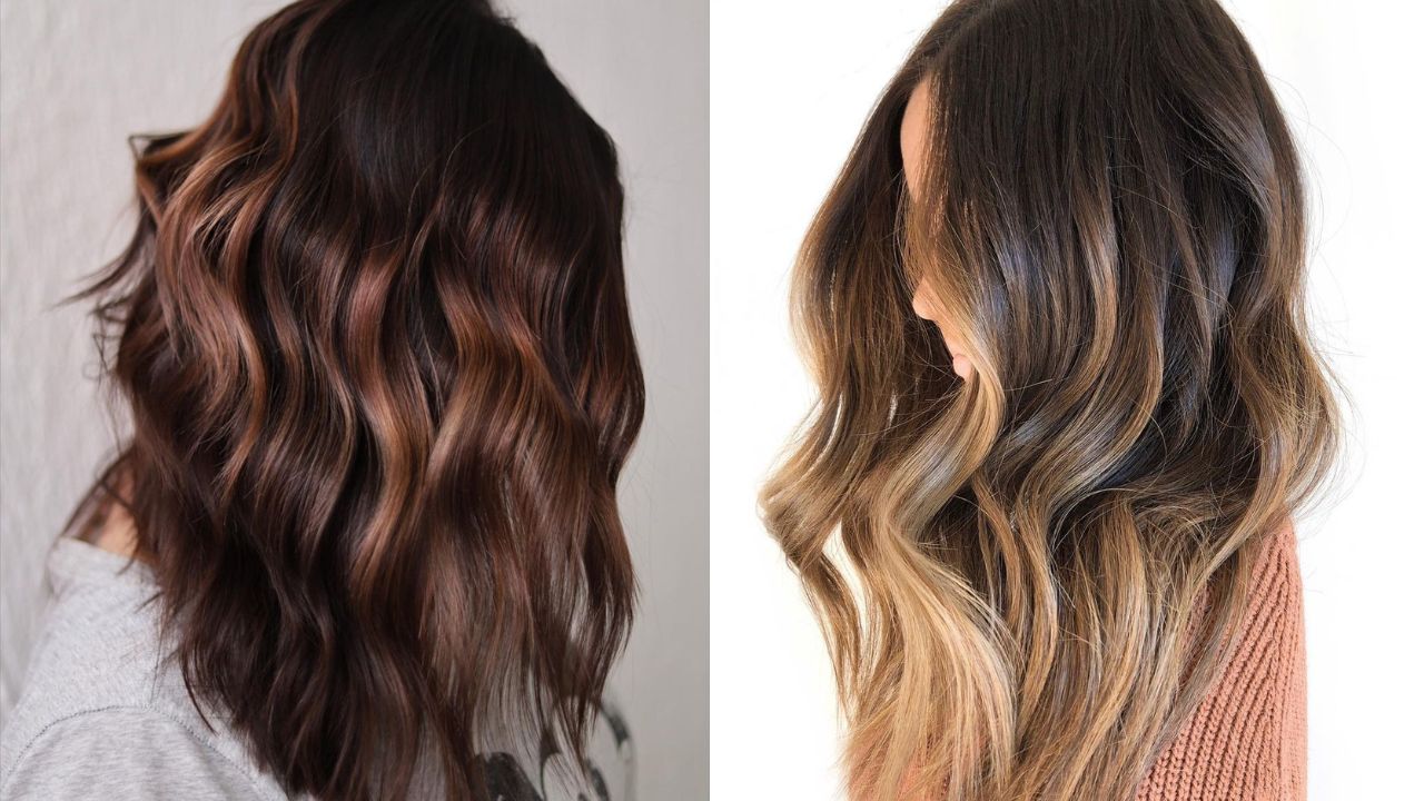 caramel highlights on light brown hair