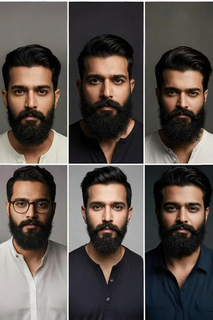 best beard styles for round face indian men
