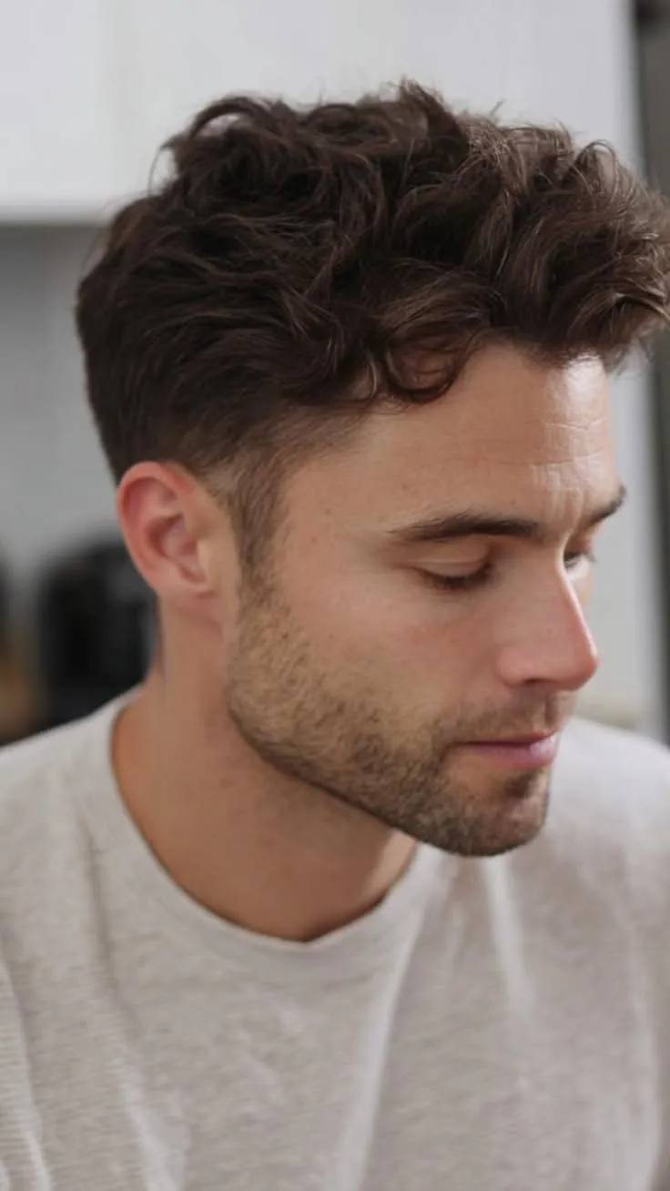 long wavy hair with beard wavy hairstyles for men