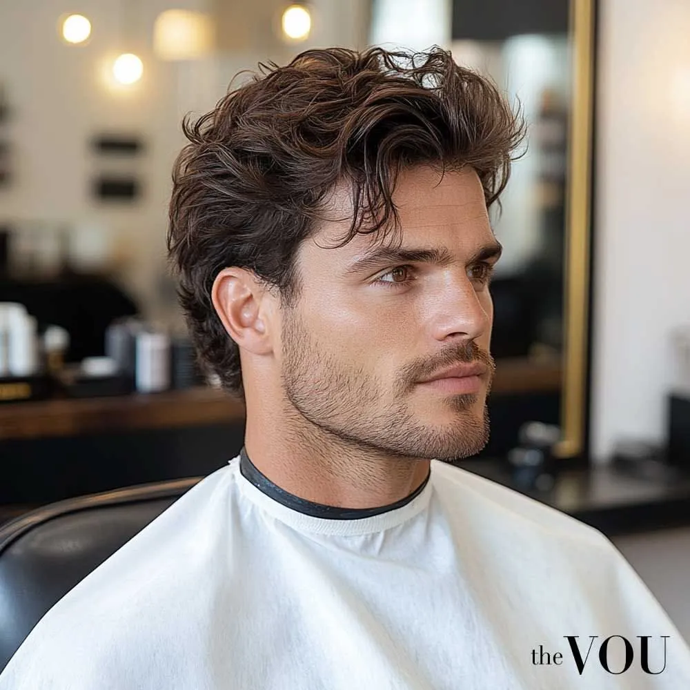 Long Hairstyles 6 long wavy layered hairstyle dark hair for men