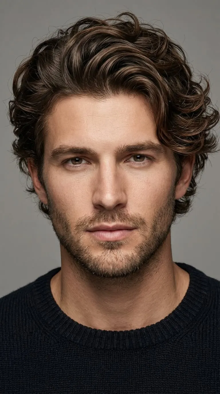 Long Hairstyles 7 long wavy layered volume hairstyle for men
