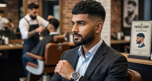 low fade french crop haircut indian men 2026