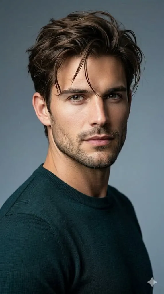 medium layered beard layered hairstyles for men
