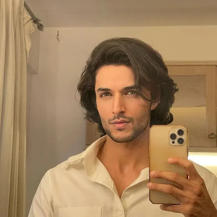 medium layered hair profile layered hairstyles for men