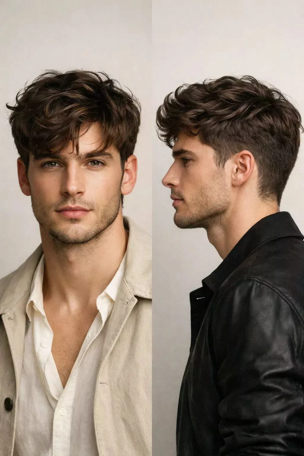 medium layered straight hair for men variation