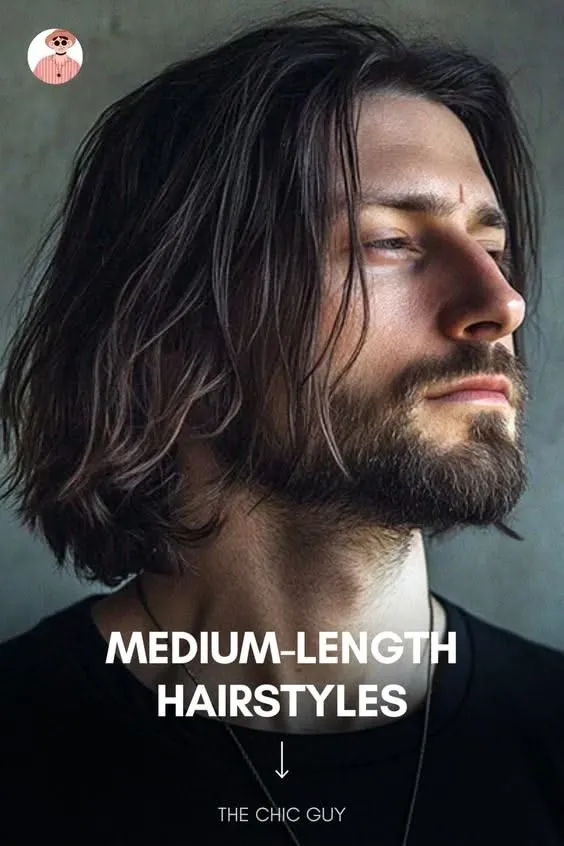 Long Hairstyles 58 medium length messy long hairstyle for men