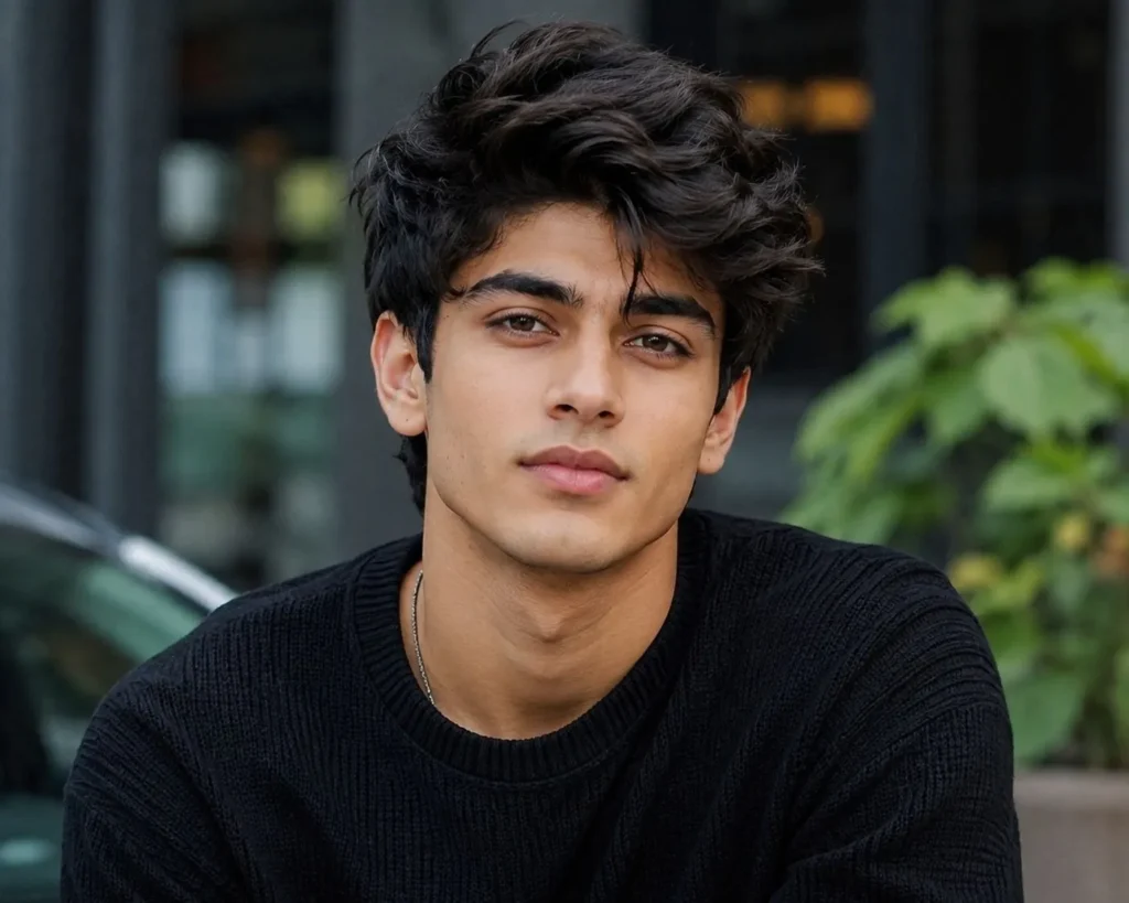 medium messy straight hair men 4