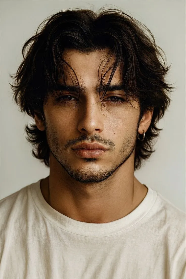 curtain bangs taper fade hairstyle indian men 2026