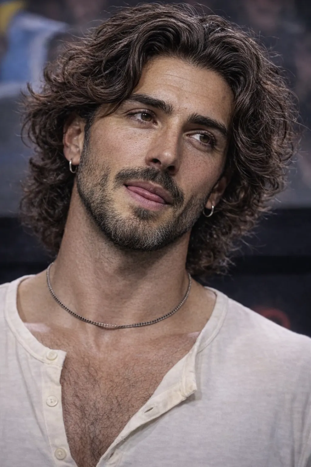 messy medium layered curtains beard layered hairstyles for men