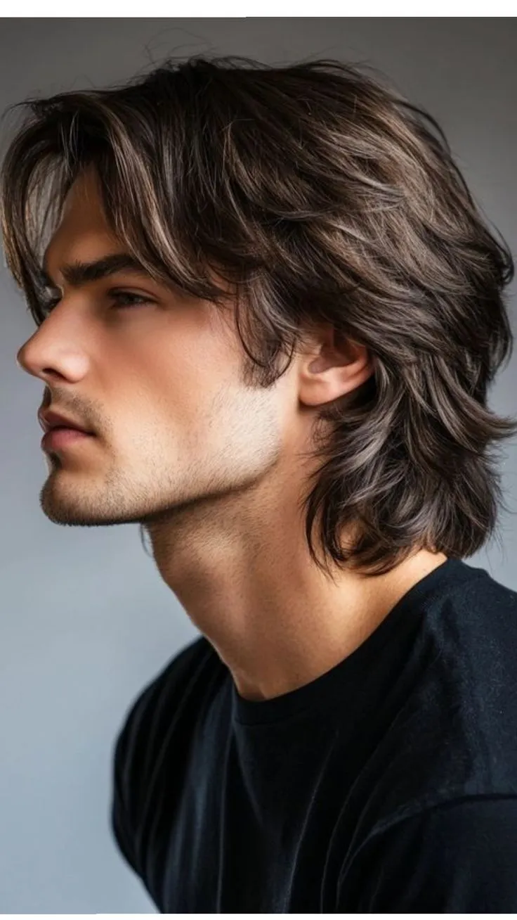 messy medium layered curtains layered hairstyles for men