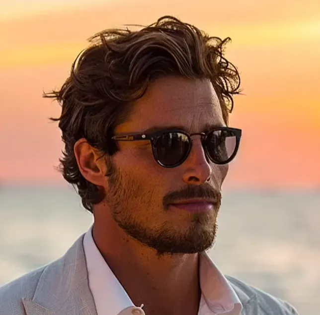 messy wavy fringe wavy hairstyles for men