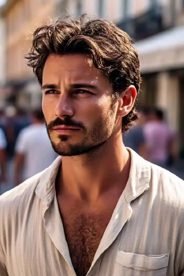 Long Hairstyles 42 messy wavy long textured hairstyle for men