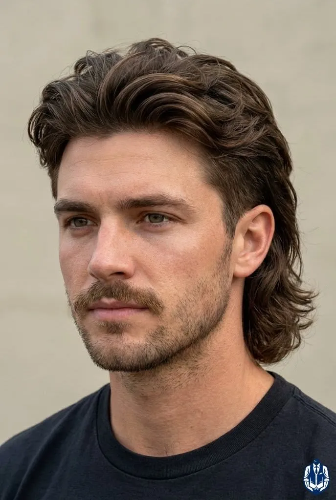 Long Hairstyles 73 modern mullet wavy hairstyle for men