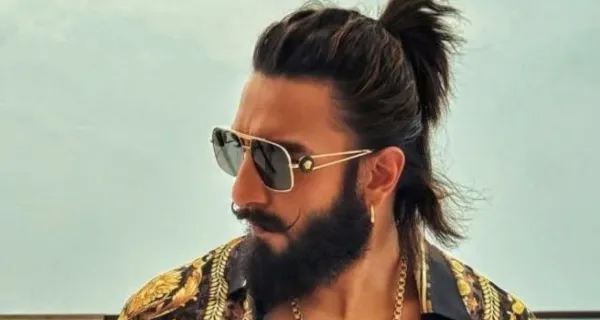 ranveer singh bouffant ponytail hairstyle grow out casual