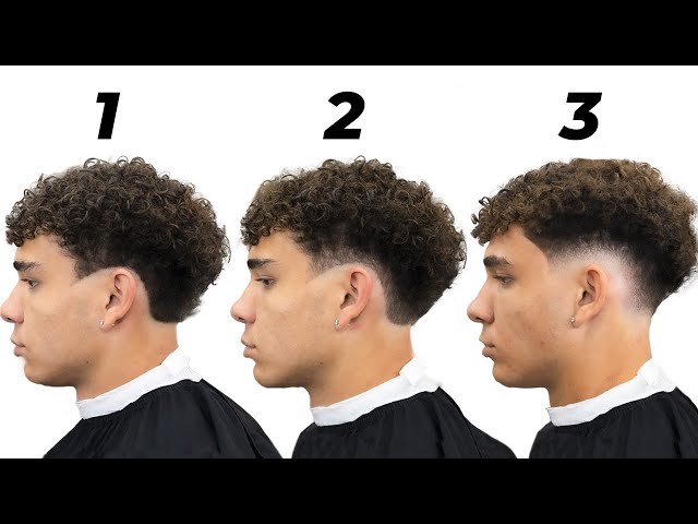 3 STEPS to a PERFECT LOW FADE | Simple Curly Hair Tutorial ASMR - YouTube