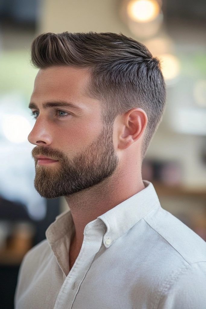 short comb over fade best haircut for male with thin hair
