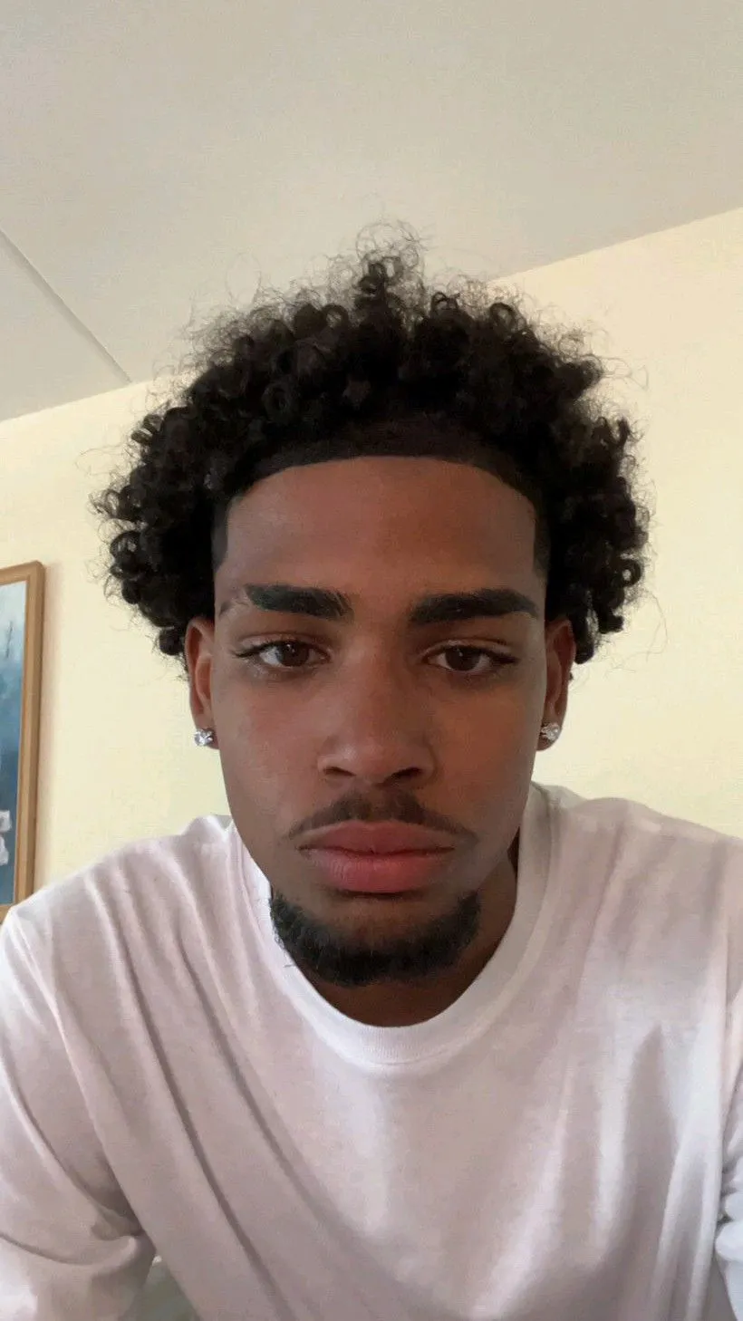 short curly hair fade for men with style