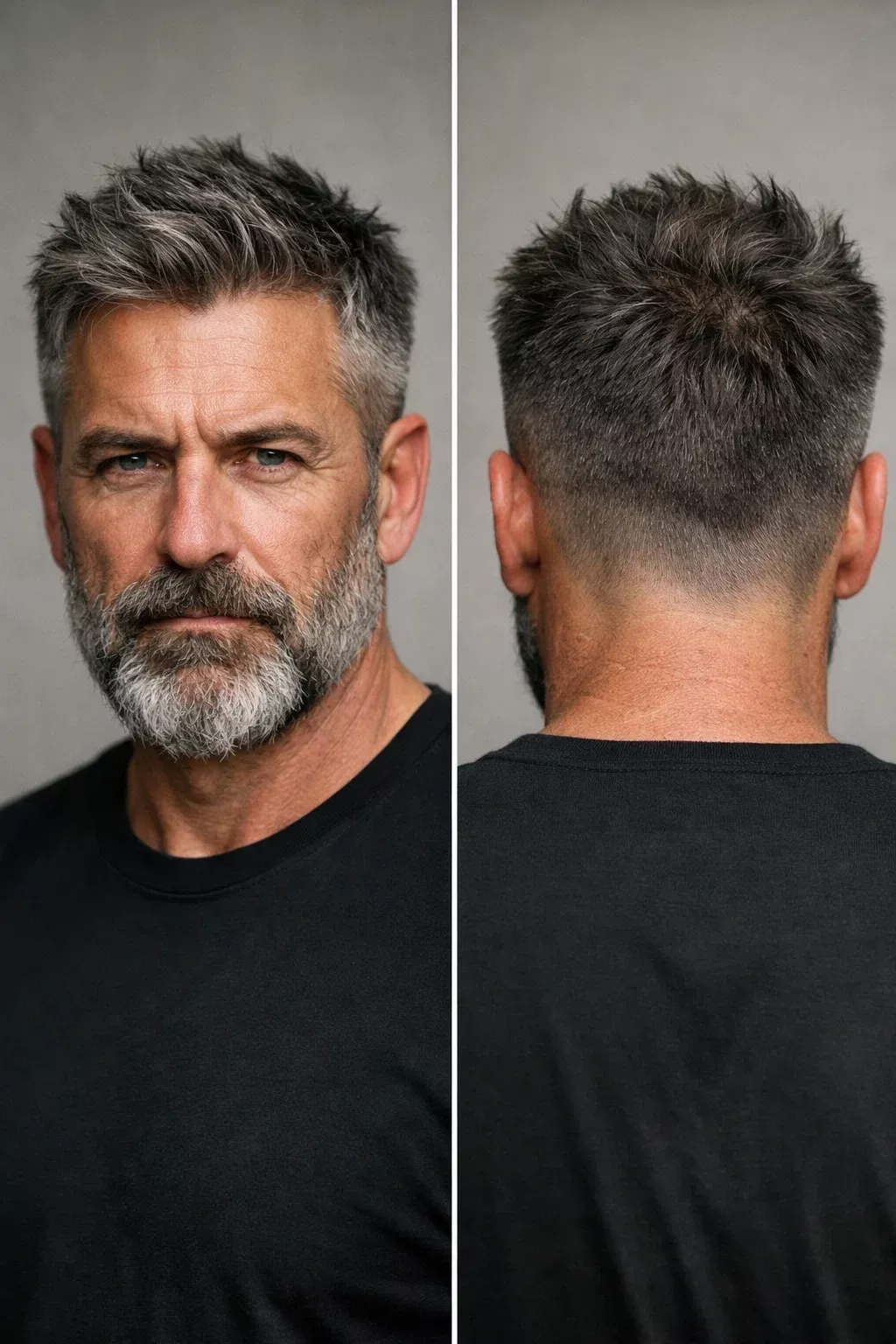 short messy grey balding older mens hairstyles thinning hair