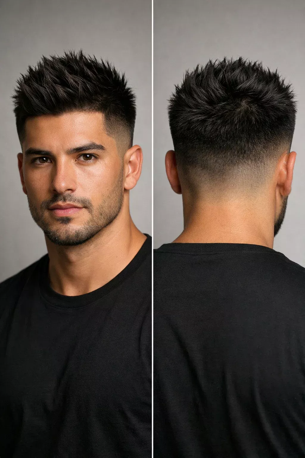 short spiky quiff best haircut for slim guys